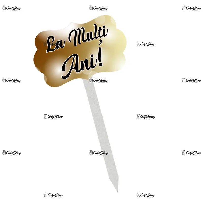 La multi ani, topper lemn, model b